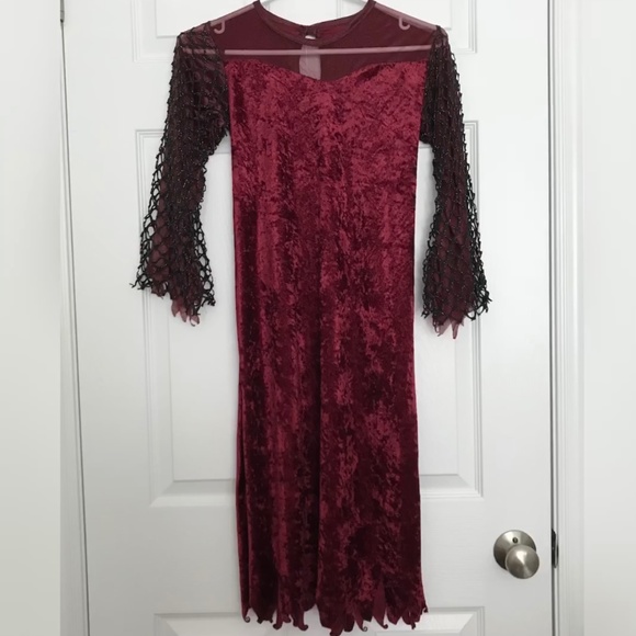 Witch Costume Spider Vampire Goth Medieval Dress Halloween - Picture 1 of 7